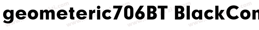 geometeric706BT BlackCondensedB字体转换